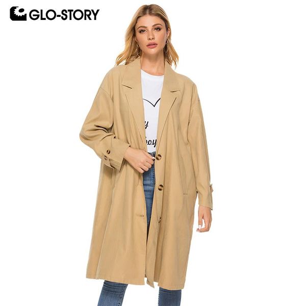 glo-story 2020 autumn new fashion women windbreaker loose long sleeve blazer winter jacket for female coat, Tan;black
glo-story 2020 autumn new fashion women windbreaker loose long sleeve blazer winter jacket for female coat, Tan;black