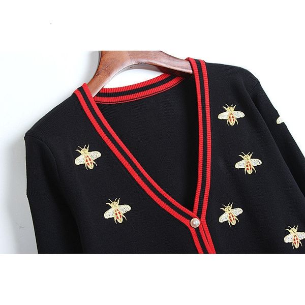 Abelha Bordado Cardigan Malha Feminina Primavera Outono Nova Europa Amrica Blusas Soltas Tamanho Grande Fino Com Decote Em Manga 8WRE M72G, White;black
Abelha Bordado Cardigan Malha Feminina Primavera Outono Nova Europa Amrica Blusas Soltas Tamanho Grande Fino Com Decote Em Manga 8WRE M72G, White;black