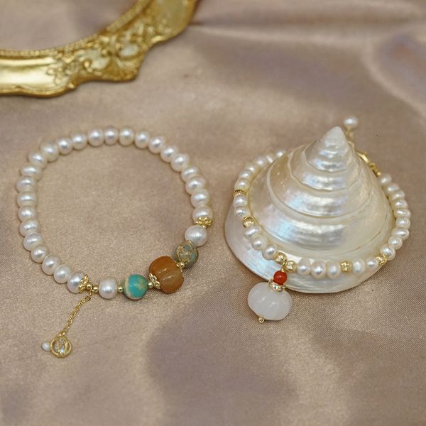 south korea east gate new pearl women's fashion jade bracelet personalized minority hand ornaments, Silver
south korea east gate new pearl women's fashion jade bracelet personalized minority hand ornaments, Silver