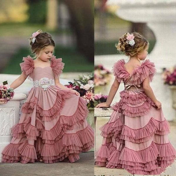 2020 plum pink capped sleeves flower girl dresses lace appliques spaghetti tulle tiered kids lace flower girl dresses for wedding, White;blue
2020 plum pink capped sleeves flower girl dresses lace appliques spaghetti tulle tiered kids lace flower girl dresses for wedding, White;blue