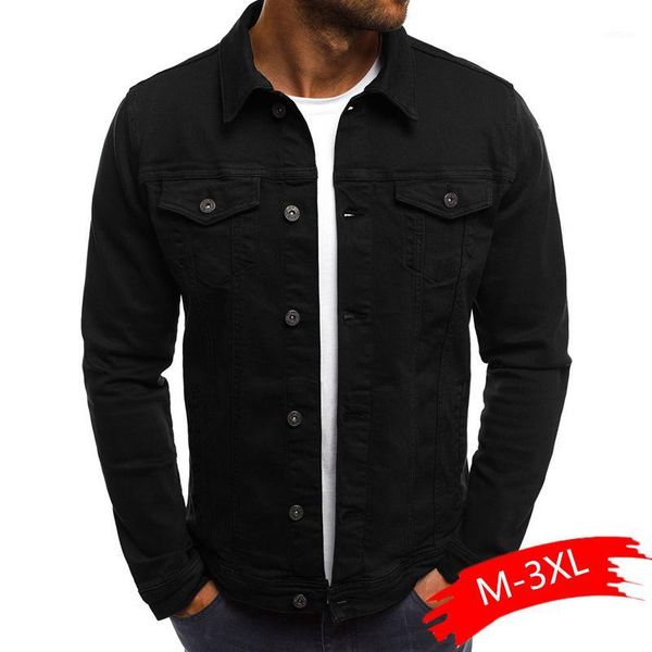 2020 solid color jeans jackets denim jacket men fashion autumn slim jackets mens casual denim coats turn-down collar streetwear1, Black;brown
2020 solid color jeans jackets denim jacket men fashion autumn slim jackets mens casual denim coats turn-down collar streetwear1, Black;brown