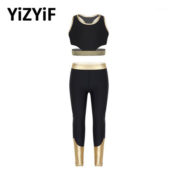 kids girsl athleticwear outfit racer back tanks bra crop with leggings pants sportswear workout fistness activewear set1, Black;blue
kids girsl athleticwear outfit racer back tanks bra crop with leggings pants sportswear workout fistness activewear set1, Black;blue