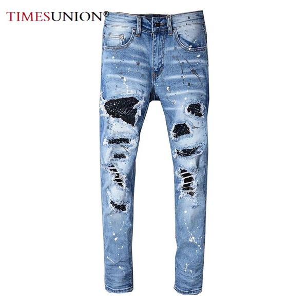 light blue jeans men rhinestone crystal patchwork ripped jeans slim fit skinny stretch denim pants
light blue jeans men rhinestone crystal patchwork ripped jeans slim fit skinny stretch denim pants
