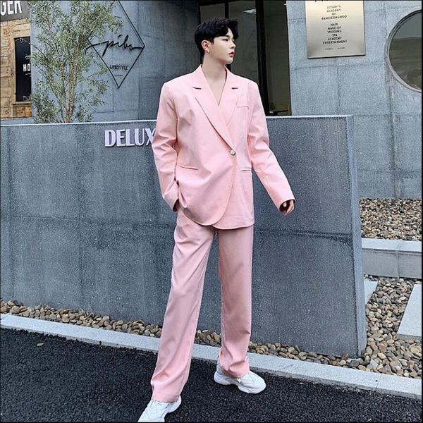 2020 suit rose two-piece defines man loose hairstylist personality stylist singer suits summer designer models oli5, White;black
2020 suit rose two-piece defines man loose hairstylist personality stylist singer suits summer designer models oli5, White;black