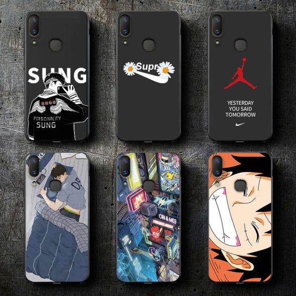 vivoy85 mobile phone case men's fashion silicone soft shell
