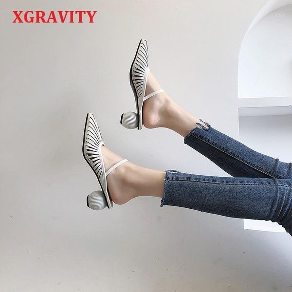 sandals xgravity abnormal heels summer heel strange elegant high fashion women chunky shoes point toe slippers b0471, Black
sandals xgravity abnormal heels summer heel strange elegant high fashion women chunky shoes point toe slippers b0471, Black