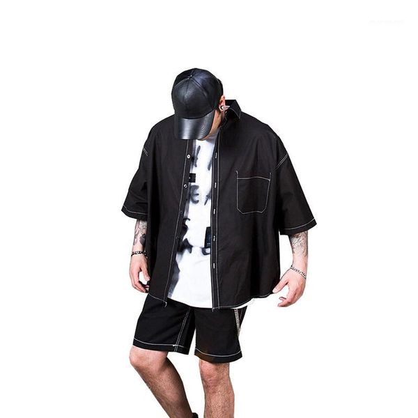 men's casual shirts mens hipster black short sleeve shirt 2021 brand slim fit streetwear men oversized male chemise homme1, White;black
men's casual shirts mens hipster black short sleeve shirt 2021 brand slim fit streetwear men oversized male chemise homme1, White;black