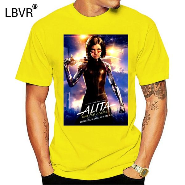 alita - battle angel poster t shirt black size s-3xl sport hooded sweatshirt hoodie