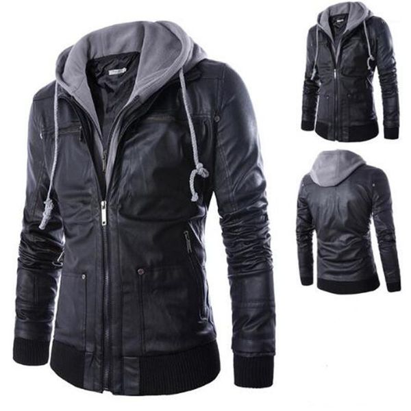 xiu luo 4xl leather jacket men motorcycle jackets polar fleece hood detachable pu faux leather jacket 2019 mens fashion1, Black
xiu luo 4xl leather jacket men motorcycle jackets polar fleece hood detachable pu faux leather jacket 2019 mens fashion1, Black