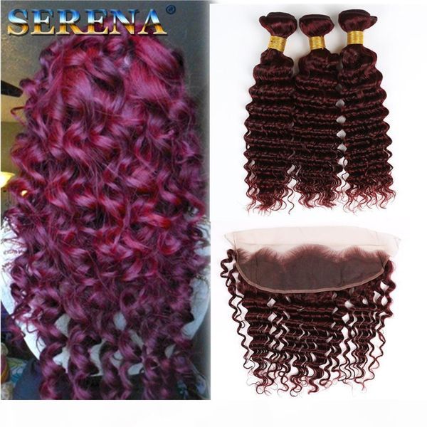 99j red hair bundles with 13x4 frontal closure brazilian hair bundles with ear to ear closure deep wave virgin hair bundle deals deep curly, Black;brown
99j red hair bundles with 13x4 frontal closure brazilian hair bundles with ear to ear closure deep wave virgin hair bundle deals deep curly, Black;brown