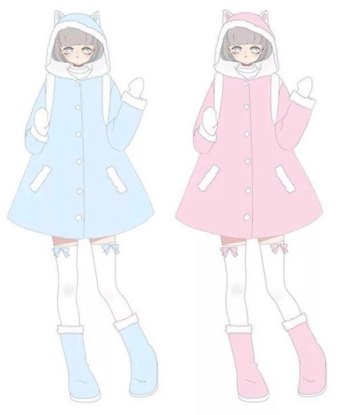 women's wool & blends super cute cat ears hooded coat warm cashmere winter thick outwear pink blue, Black
women's wool & blends super cute cat ears hooded coat warm cashmere winter thick outwear pink blue, Black