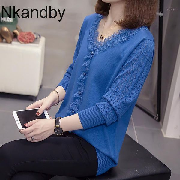 plus size v neck knitted pullovers sweaters women autumn trendy loose lace trim korean female jumpers oversize bead knit 1, White;black
plus size v neck knitted pullovers sweaters women autumn trendy loose lace trim korean female jumpers oversize bead knit 1, White;black