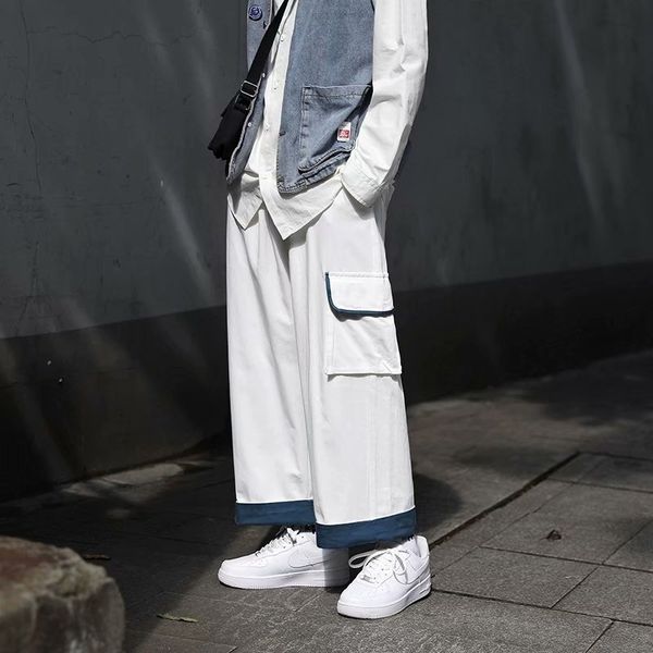 1osnt wide 2020 leg pants new autumn men's casual sports straight capris teenagers fashion wide pocket big leg pants 8zcqm, Blue
1osnt wide 2020 leg pants new autumn men's casual sports straight capris teenagers fashion wide pocket big leg pants 8zcqm, Blue