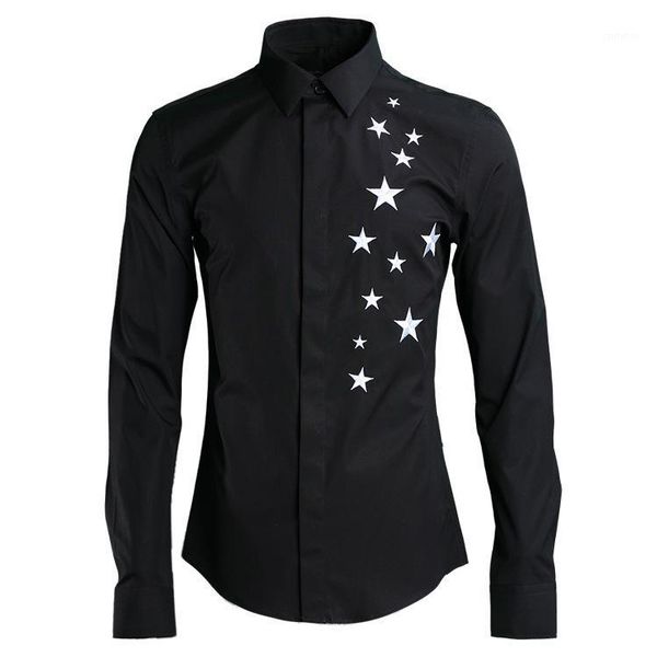original design long sleeve pentagram embroidered mens dress white black slim fit casual shirt men 4xl1
original design long sleeve pentagram embroidered mens dress white black slim fit casual shirt men 4xl1