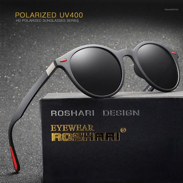 roshari unisex-round polarized sunglasses tr90 material tough clubround glasses hy021, White;black
roshari unisex-round polarized sunglasses tr90 material tough clubround glasses hy021, White;black