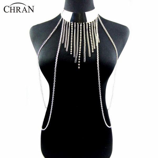 chran new fashion simple one piece chain tassel collar beach chain choker necklace harness bikini jewelry for women bcn1202, Silver
chran new fashion simple one piece chain tassel collar beach chain choker necklace harness bikini jewelry for women bcn1202, Silver