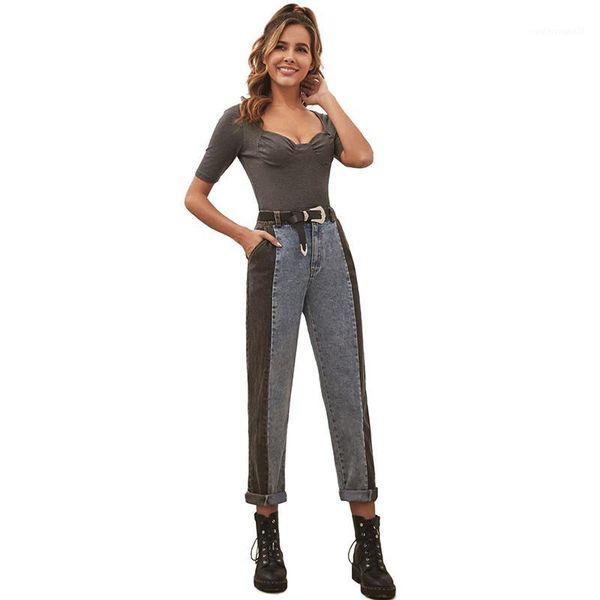 women's jeans jyss fashionable mom for women ropa mujer patchwork denim pants lady straight 301651, Blue
women's jeans jyss fashionable mom for women ropa mujer patchwork denim pants lady straight 301651, Blue