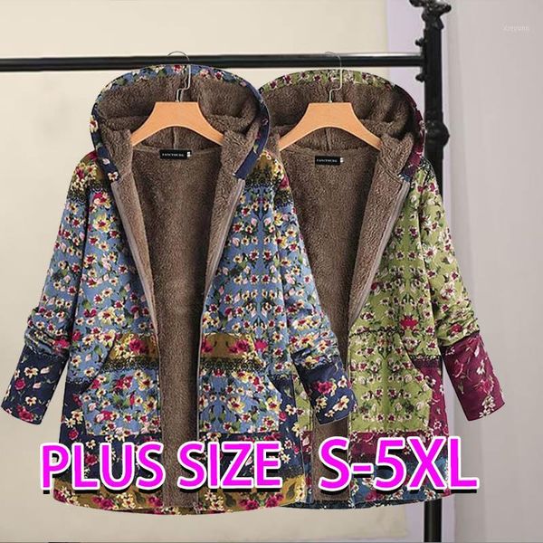 women vintage floral pattern outwear coats warm windproof women pocket zipper hooded clothes oversize cover up1, Black
women vintage floral pattern outwear coats warm windproof women pocket zipper hooded clothes oversize cover up1, Black