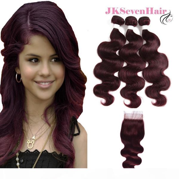 burgundy body wave peruvian remy human hair 3pcs with 4x4 inch lace closure burgundy red brazilian malaysian indian virgin hair with closure, Black
burgundy body wave peruvian remy human hair 3pcs with 4x4 inch lace closure burgundy red brazilian malaysian indian virgin hair with closure, Black