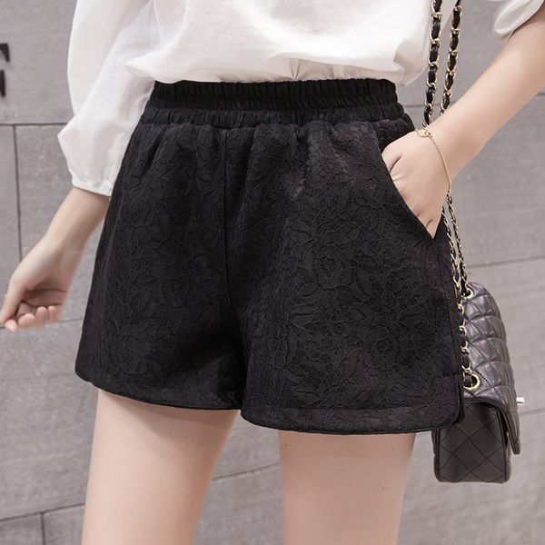 summer new lace women's wide leg versatile pants fashion harajuku bf casual shorts women, White;black
summer new lace women's wide leg versatile pants fashion harajuku bf casual shorts women, White;black