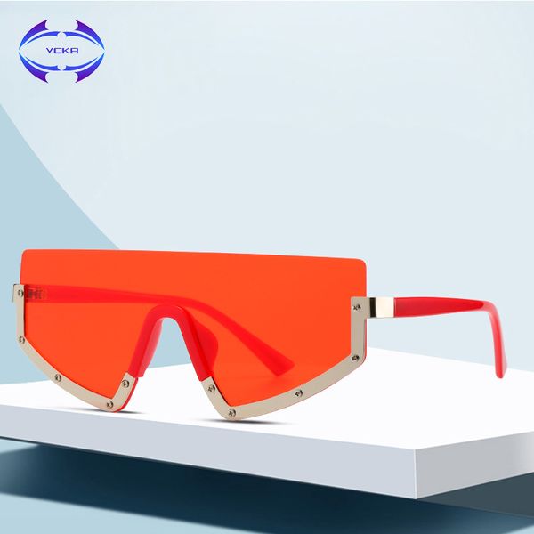vcka oversized sunglasses half frame women uv400 trendy style sun glasses female big conjoined lens celebrity shades oculos 1006, White;black
vcka oversized sunglasses half frame women uv400 trendy style sun glasses female big conjoined lens celebrity shades oculos 1006, White;black