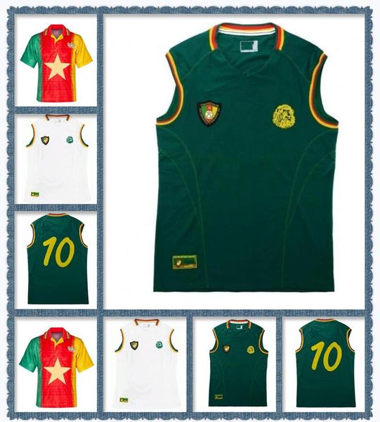retro classic 1994 1995 2002 cameroon soccer jerseys eto'o mboma milla home away football vest tank shirt, Black;yellow
retro classic 1994 1995 2002 cameroon soccer jerseys eto'o mboma milla home away football vest tank shirt, Black;yellow