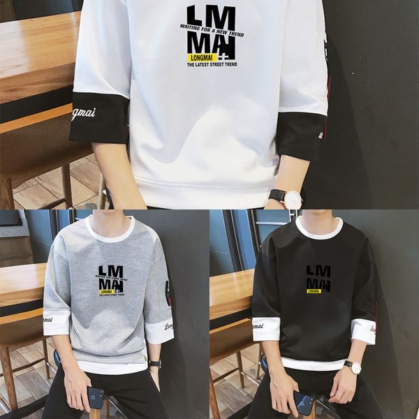 trendy men's clothing student seven-quarter sleeve round neck sweater loose casual letter printed youth sweater clothingclothing clothe, Black
trendy men's clothing student seven-quarter sleeve round neck sweater loose casual letter printed youth sweater clothingclothing clothe, Black
