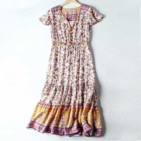 boho inspired women floral print long boho dress bohemian dress ladies v-neck buttons rayon summer casual female1, Black;gray
boho inspired women floral print long boho dress bohemian dress ladies v-neck buttons rayon summer casual female1, Black;gray
