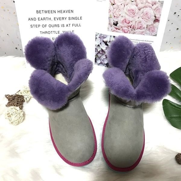 2020 100% natural fur genuine sheepskin leather snow boots for women winter shoes warm wool long snow boots 1026, Black
2020 100% natural fur genuine sheepskin leather snow boots for women winter shoes warm wool long snow boots 1026, Black