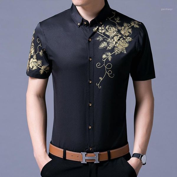 2020 new arrival men's summer floral shirts new fashion design flowers printed male short sleeve dress shirt1, White;black
2020 new arrival men's summer floral shirts new fashion design flowers printed male short sleeve dress shirt1, White;black