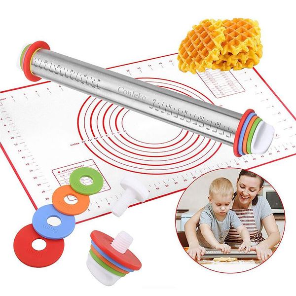 rolling pins & pastry boards heat resistant silicone mat polling pin grade baking supplies for bake pizza cake macaroo dough kitchen tools
rolling pins & pastry boards heat resistant silicone mat polling pin grade baking supplies for bake pizza cake macaroo dough kitchen tools