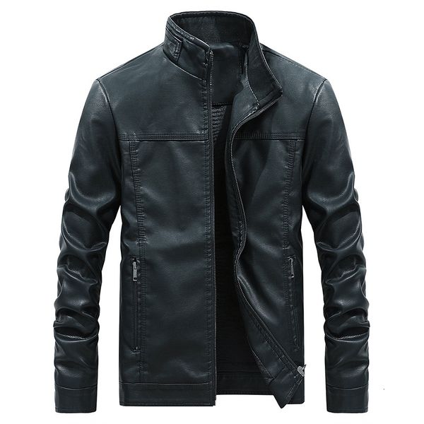 spring autumn men's pu coat men slim stand collar simple casual business leather jackets male bomber jacket 4xl, Black
spring autumn men's pu coat men slim stand collar simple casual business leather jackets male bomber jacket 4xl, Black