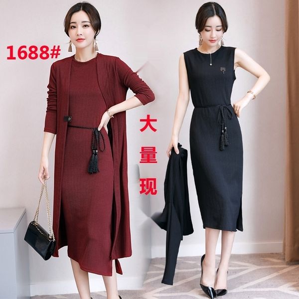 oxt48 2019 shows piece autumn thin temperament long sleeve women's autumn suit new women's dress two decoration fashion suit y3n96, Gray
oxt48 2019 shows piece autumn thin temperament long sleeve women's autumn suit new women's dress two decoration fashion suit y3n96, Gray