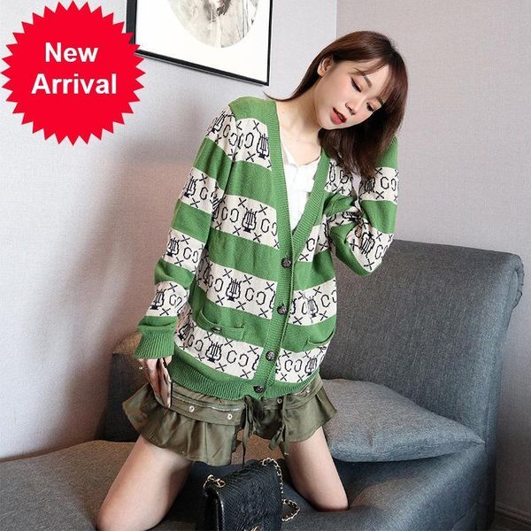 runway 2021 new brand winter striped green jacket vintage matching colour with loose v cleavage cardigan women's clothes christmas zjzd, White;black
runway 2021 new brand winter striped green jacket vintage matching colour with loose v cleavage cardigan women's clothes christmas zjzd, White;black