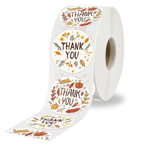 500pcs 2.5cm thank you stickers festival birthday party decoration gift box label for thanksgiving day
500pcs 2.5cm thank you stickers festival birthday party decoration gift box label for thanksgiving day