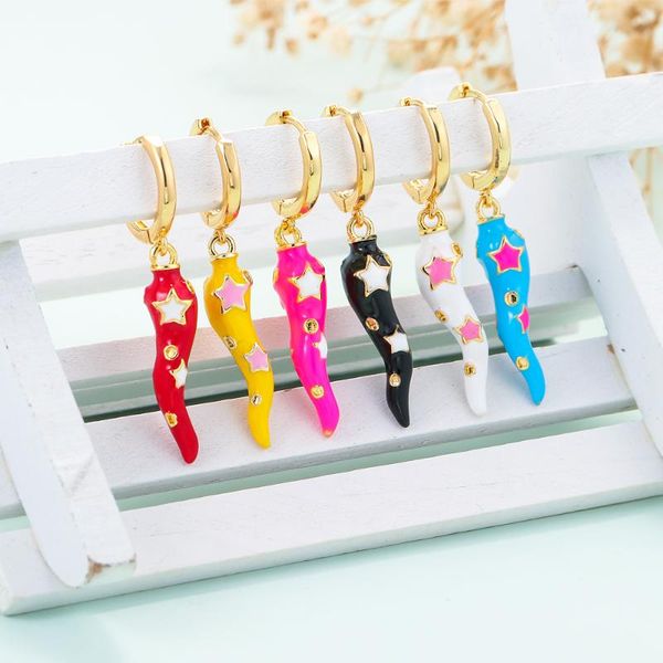hoop & huggie eyika personality women gold jewelry mix color enamel chili pepper star drop earring fluorescent neon yellow aretes de moda, Golden;silver
hoop & huggie eyika personality women gold jewelry mix color enamel chili pepper star drop earring fluorescent neon yellow aretes de moda, Golden;silver