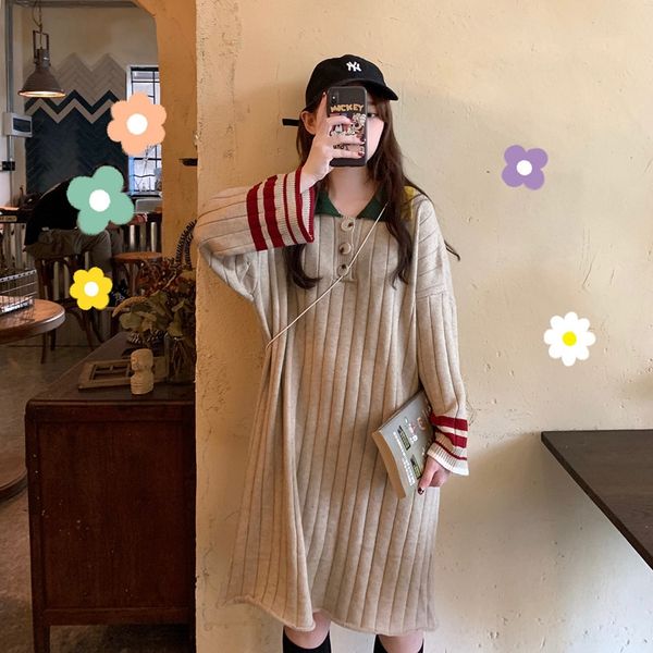 bottom knitted long sleeve autumn winter color contrast medium length thick sweater dress dresssweater dress with cardigan lady b6cga, White;black
bottom knitted long sleeve autumn winter color contrast medium length thick sweater dress dresssweater dress with cardigan lady b6cga, White;black