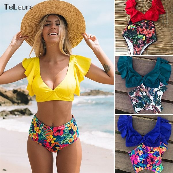 ruffle high waist bikini swimwear women swimsuit push up bikinis women biquini print swimsuit female beachwear bathing suit t200521, White;black
ruffle high waist bikini swimwear women swimsuit push up bikinis women biquini print swimsuit female beachwear bathing suit t200521, White;black