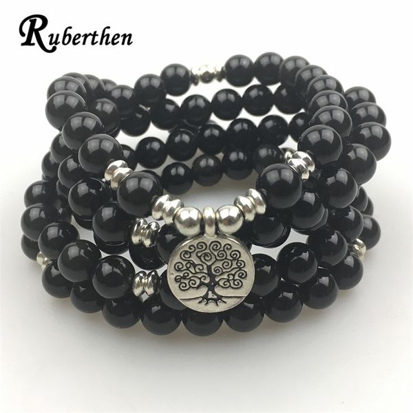 ruberthen women`s bracelet fashion 108 mala bracelet or necklace natural black yoga tree of life jewelry y200730
ruberthen women`s bracelet fashion 108 mala bracelet or necklace natural black yoga tree of life jewelry y200730