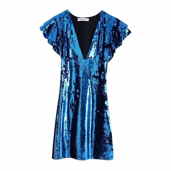 autumn 2021 women's new v-neck stacked decoration short sleeve short sequin mini dress 00387059420, White;black
autumn 2021 women's new v-neck stacked decoration short sleeve short sequin mini dress 00387059420, White;black
