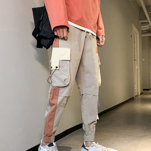 2020 spring new men's pants fashion brand multi-pocket pants overalls men's loose casual hip hop street color matching, Black
2020 spring new men's pants fashion brand multi-pocket pants overalls men's loose casual hip hop street color matching, Black