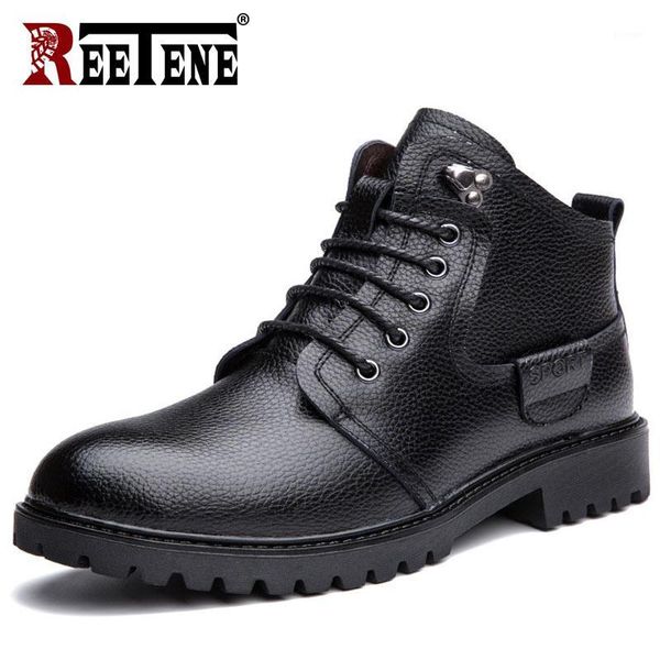 boots reetene winter genuine leather warm men plush snow durable outsole waterproof outdoor male shoes comfy ankle1, Black
boots reetene winter genuine leather warm men plush snow durable outsole waterproof outdoor male shoes comfy ankle1, Black
