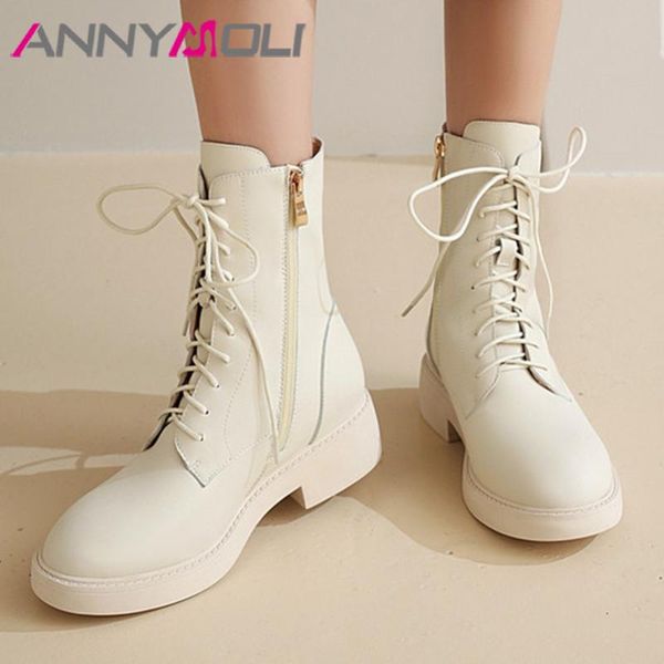 annymoli platform mid heel ankle boots motorcycle boots women shoes round toe chunky heels zipper lace up short autumn 43, Black
annymoli platform mid heel ankle boots motorcycle boots women shoes round toe chunky heels zipper lace up short autumn 43, Black