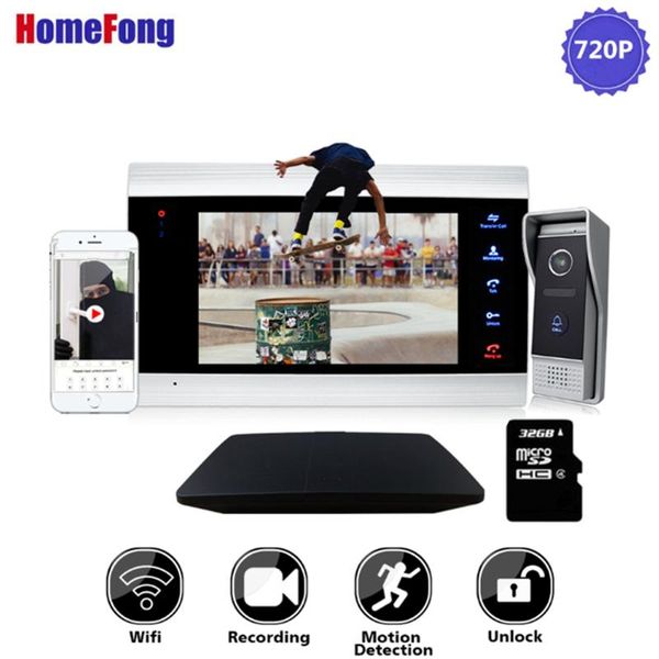 homefong 7 inch 720p video intercom ip video door phone wifi house intercom wireless unlock smart motion record alarm wifi box
homefong 7 inch 720p video intercom ip video door phone wifi house intercom wireless unlock smart motion record alarm wifi box