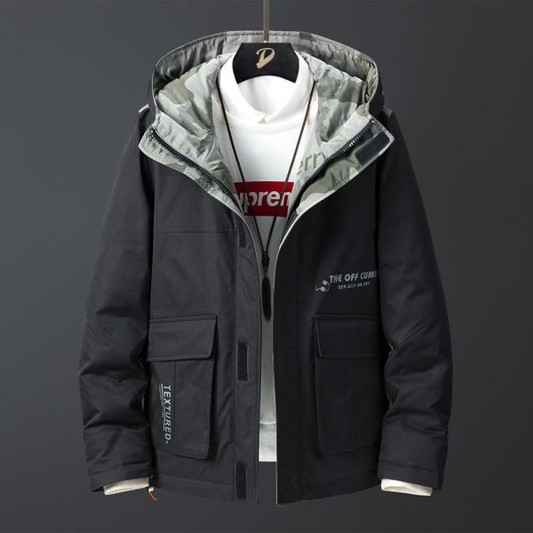 thickened down jacket men's short 2020 winter wear new men's work coat winter fashion brand wear, Black
thickened down jacket men's short 2020 winter wear new men's work coat winter fashion brand wear, Black