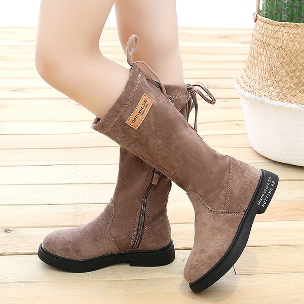 fashion suede leather for girls winter knee high kids princess zip lace up children's snow boots cotton shoes ks686, Black
fashion suede leather for girls winter knee high kids princess zip lace up children's snow boots cotton shoes ks686, Black