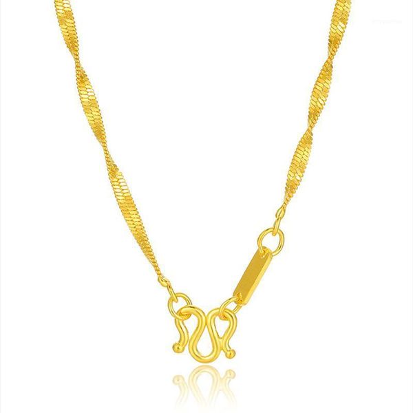 genuine 18k yellow gold necklace for women water wave chain 18 inches 45cm male necklace wedding birthday fine jewelry gifts1, Silver
genuine 18k yellow gold necklace for women water wave chain 18 inches 45cm male necklace wedding birthday fine jewelry gifts1, Silver