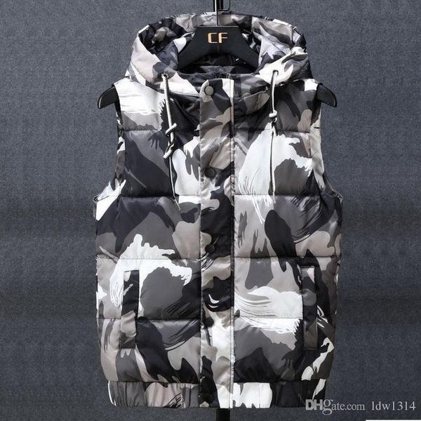 designer vest men's camouflage hooded cotton jacket winter jacket parka coat men and women classic casual down cotton jacket men&#, Black;white
designer vest men's camouflage hooded cotton jacket winter jacket parka coat men and women classic casual down cotton jacket men&#, Black;white