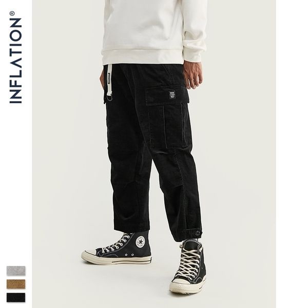 inflation collection men corduroy loose fit overalls solid color men corduroy winter casual streetwear pants 93323w 201110, Black
inflation collection men corduroy loose fit overalls solid color men corduroy winter casual streetwear pants 93323w 201110, Black