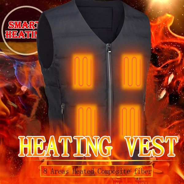 men's vests 8 areas heated vest men electric heating thermal warm clothes outdoor fishing hunting winter usb jacket, Black;white
men's vests 8 areas heated vest men electric heating thermal warm clothes outdoor fishing hunting winter usb jacket, Black;white